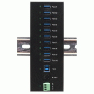 EXSYS EX-11230HMS HUB 10 ports USB 3.2 Gen 1 Din-Rail Kit et mur VIA VL811+ Chipset_1