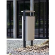 Minium - Cendrier corbeille - MMCité 1 a.S. - Surface lisse - Multi-ancrage - Matériaux haute qualité_1