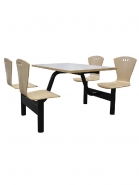 Plateau et assise Restorap 777 M - structure en fonte - spécial restaurants type snack_1