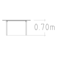 Table publique Ekeby HPL - Beige - Scellement béton - 8101159 - Hags_1