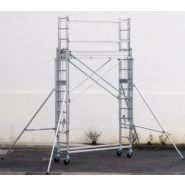 Échafaudage roulant aluminium SK6 - Tubesca-Comabi - hauteur de travail jusqu'à 6 m - plancher réglable_1