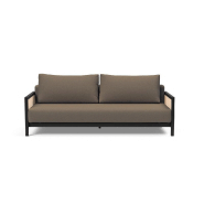 INNOVATION LIVING - Canapé design Art Déco Narvi convertible lit 200x140 cm - tissu Argus Brown - multifonctionnel et confortable_1