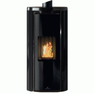 Poele etanche celia atc magic edilkamin - verre noir_1