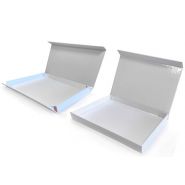 Boîte coffret pliable - stockage à plat - personnalisable avec habillage et calage - dimensions 227x305x35_1