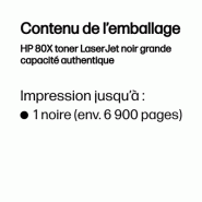 HP 80X toner LaserJet noir grande capacité authentique_1