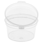 Pot à sauce avec couvercle transparent 30ml D5/4x2,7cm - par 1000_1