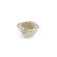 Saladier carré biodégradable en pulpe - Sabert - 500 ml, longueur 13 cm - NN03060003_2