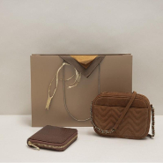 Sac luxe métallisé cuivre poignées cordelières 46x10x33cm - par 12_1