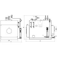 Sixen 15 bar - générateur de vapeur - ici caldaie - à haute pression et à inversion de flamme_1