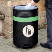 Poubelle publique Admiral - Glasdon - 85 litres - fini texturé_1