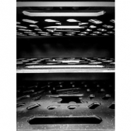 Fumoir Hamrforge Old Iron Sides - barbecue grill 2-en-1 avec chariot en acier robuste_1