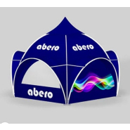 Tente dôme publicitaire 6 m - monture en tubes aluminium - toile polyester imperméable - fabrication européenne_2