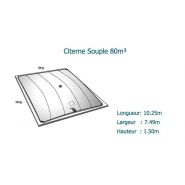 Citerne souple eau potable WP1100 - NEATFX - 80 m³ avec toile EXOM ACS_1