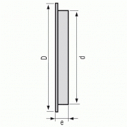 Grille aération ronde pour tuyau fibrociment ø 125 mm type bc135