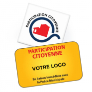 Panneau de protection personnalisé - Participation citoyenne en liaison avec la police municipale et la gendarmerie nationale_1