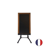 Panneau trottoir - Cadre bois sur piétement design, dimensions 128 cm x 65 cm - Référence : LSTF33CH_1