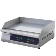 Plaque à snacker électrique chromé 610 mm - CUISTANCE GR610 - inox, surface lisse et température réglable_1