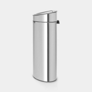 Poubelle Touch Bin New Recycle - 23 + 10 litres - Matt Steel Fingerprint Proof - Idéale pour trier les déchets_1