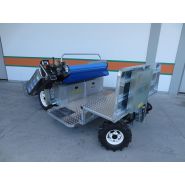 Récolteuse de légumes 8200 Foglia - Ortomec SRL - largeur de la tête de récolte 130 à 180 cm - transmission hydraulique et chariot élévateur pour palettes_1