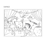Set de table papier à colorier 100g/m2 motif Cirque 31x43cm - par 1000_1