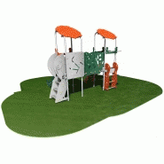 Structure de jeux inox 2 tours - Gamme Primo Spacio - PRS20901 pour enfants de 2 à 8 ans_1