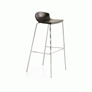 Tabouret de Bar avec repose pieds Easy - Sokoa - Noir_1