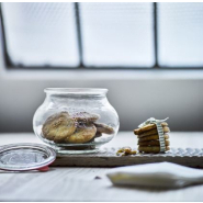 Bocaux en verre WECK fête 1062 ml Ø 100 mm - Avec couvercles en verre et joints (clips non inclus) - Réf. WN000045_1