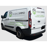 Lettrage adhésif pour marquage véhicule - Couleurs, formes et tailles de lettrage au choix- Art & Com_1