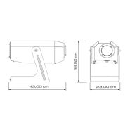 Projecteur gobo Divum 30K - Goboservice - LED COB 25.500 lumens - Projection extérieure IP54/IP65_1