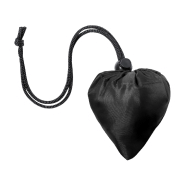 Sac shopping pliable en RPET - polyester RPET labélisé - 34g - couleur noir_1