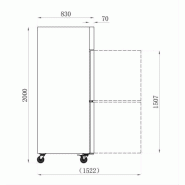 Armoire réfrigérée négative 1400L GN 2/1 4 Demi-Portes pleine extérieur INOX AFI Collin-Lucy_1