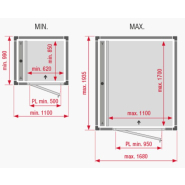 Ascenseur privatif autoportant - Hamon - Charge 340-400 kg - Course max 3,6 m - Norme EN 81-41_1