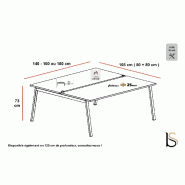 Bureau bench Born Wood Mixte - Mobel Linea - 160_1