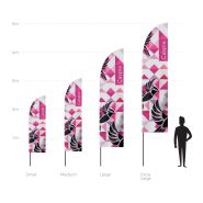 Drapeau extérieur et intérieur sur mât - Publicité visuelle avec mât économique en aluminium et fibre de verre_1