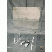 Paroi de protection en plexiglass. - Larg. 95 cm x Haut. 90 cm_1