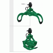 Pinces hydrauliques pour grues et mini-pelles R50/350 Rozzi - Charge de troncs, branches et matériaux divers_1
