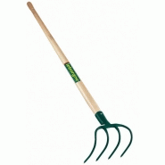 Croc à fumier - 4 dents - manche bois certifié PEFC 100%_1