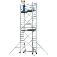 Echafaudage roulant en acier galvanisé generis 950 - comabi snc - hauteur de travail maxi. 14 m_1