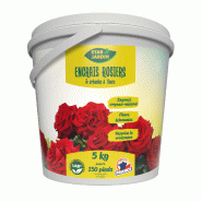 Engrais rosier UAB - 5 kg, Seau - Organo-minéral NPK 5-4-12SK + 2MgO, action longue durée_1