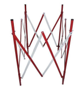 Barrières de chantier - Coloris jaune/noir ou rouge/blanc - Dimensions 1000x1000 mm ou 2500 mm_1