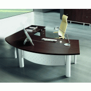 Bureau d'angle X time Work avec retour et caisson - Quadrifoglio. - 217, Noyer canaletto, Droite, 3 tiroirs_0