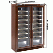Cave à vin professionnelle multizones en bois massif - 200 bouteilles | GGM - WKI700_1