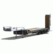 Semi-remorque surbaissée AMC Castera SRPE 54 extensible - PTAC 59,5T - 3 essieux - plancher bois exotique_1