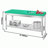 Table de découpe verte (billot) 180 x 70 cm_1