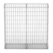 Vidaxl panier de gabion avec couvercle fil galvanisé 100 x 100 x 30 cm 141041_1