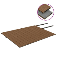 Vidaxl panneaux de terrasse et accessoires wpc marron/gris 35 m² 4 m 3070475_1