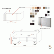 Banque d'accueil lumineuse Magic - ACOA - Blanc brillant_1