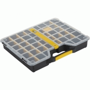 Mallette plastique ALLIT – cadenassable, 46.5 x 7.2 x 37.3 cm - 43 compartiments avec séparateurs amovibles_1
