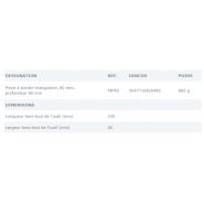 Pince à border triangulaire - Jouanel Industrie - Réf. PBTRI - 80 mm de profondeur - Poids : 860 g_1