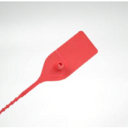 Scellé PP à tige crantée ronde - Longueur 330 mm - Tige Ø3.5 mm - Platine 30x35 mm - Jaune_1